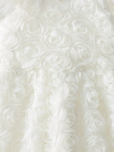 Kids Girls Elegant 3D Floral Embroidery Cap Sleeve Dress